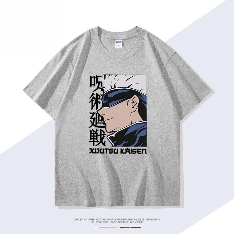 Jujutsu Kaisen Anime Satoru Gojo Printed Tshirt Unisexs and Womens Tshirt Unisexs Top Sports Tshirt Unisexs Tshirt Summer Tee