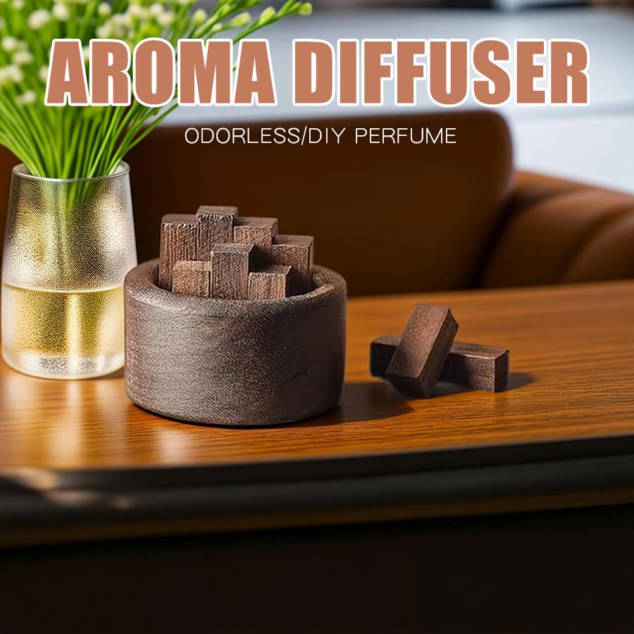 No Perfume Wood Aroma Diffuser DIY Fragrance Living Room Bathroom Toilet Bedroom Desk Home Accessories Aromatherapy Decorations