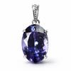 35Ct Natural Color Change Alexandrite   Oval 925 Sterling Silver Pendant