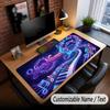 Music Piano Theme Custom Mouse Pad Personalized With Name Text Customized Desk Mat For Office Home Decor
