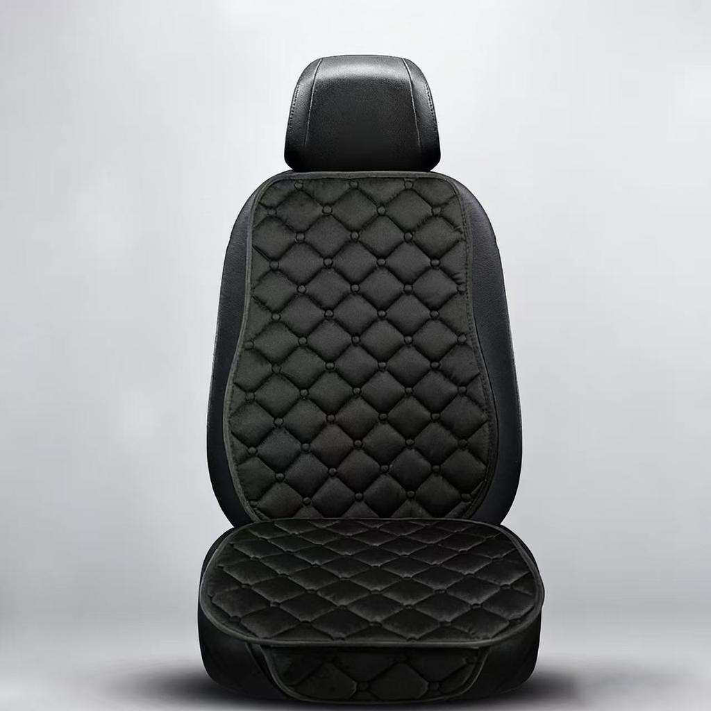 Winter Car Seat Cushion Heating, Insulation, Thickening, Cold Resistance, Winter Short Plush Three Piece Set, Complete Set, Five