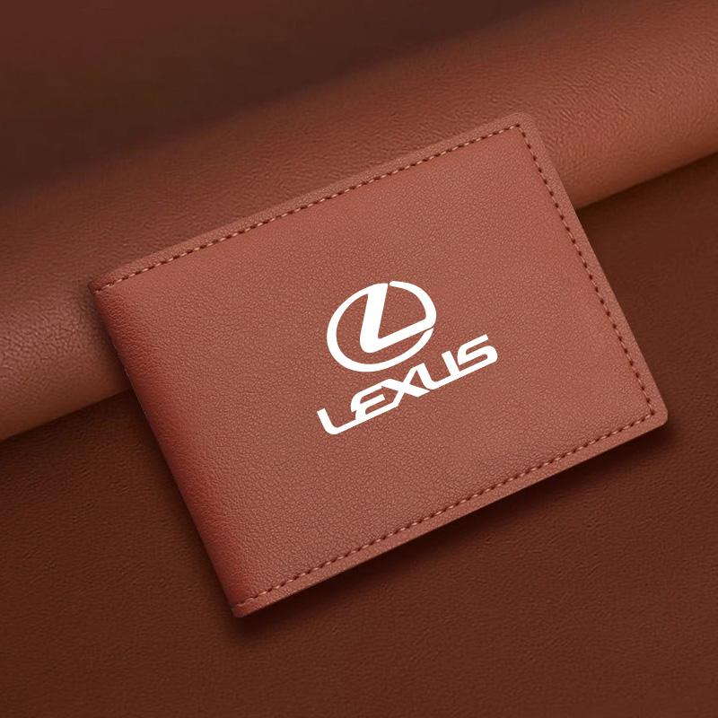 Ultra-Thin Car Driver License Bag ID Card Leather Cover For Lexus F-SPORT ES RX NX LS UX LM LX GX LC RZ IS CT GS RC HS SC TX LBX