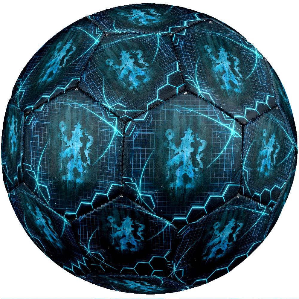 Chelsea FC Theme Soccer Ball Size 5 Soccer Ball Soft Touch Professional Training Football for Outdoor Sports