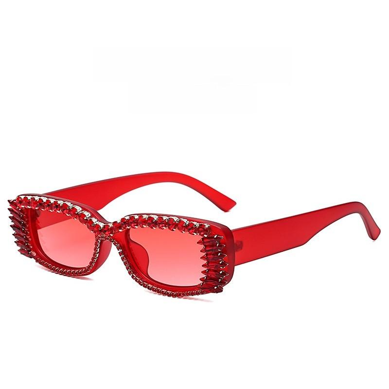 Womens Square Pc Sunglasses With Gradient Lenses For Festivals And Casual Wear