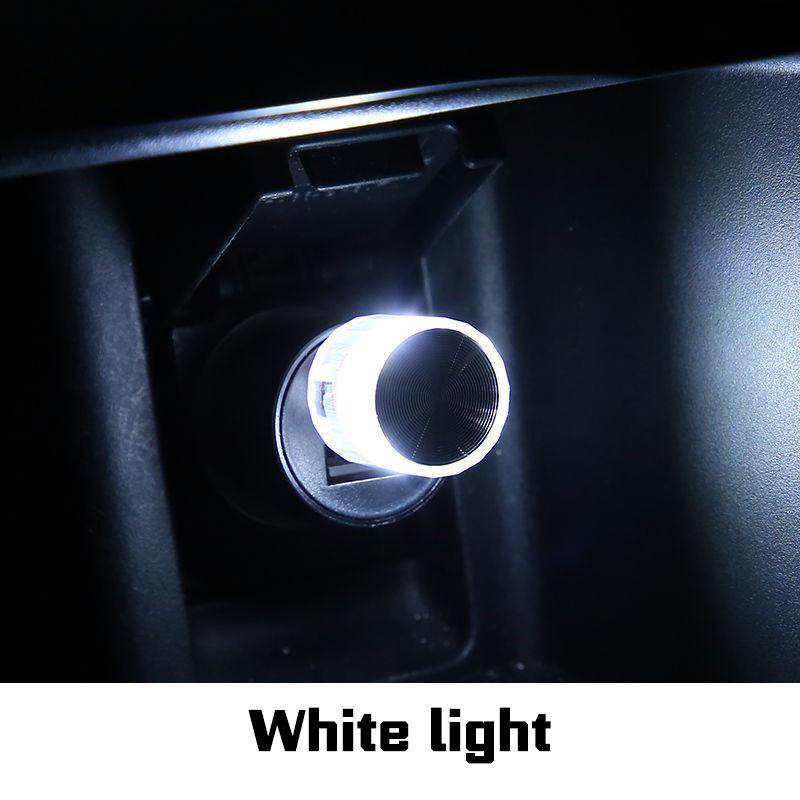 

1 шт. Автомобільний USB атмосферний світильник Міні світлодіодний неоновий атмосферний ліхтар Барвистий універсальний RGB внутрішній ліхтар Декоративний ліхтар для настрою автомобіля 1PCS білий