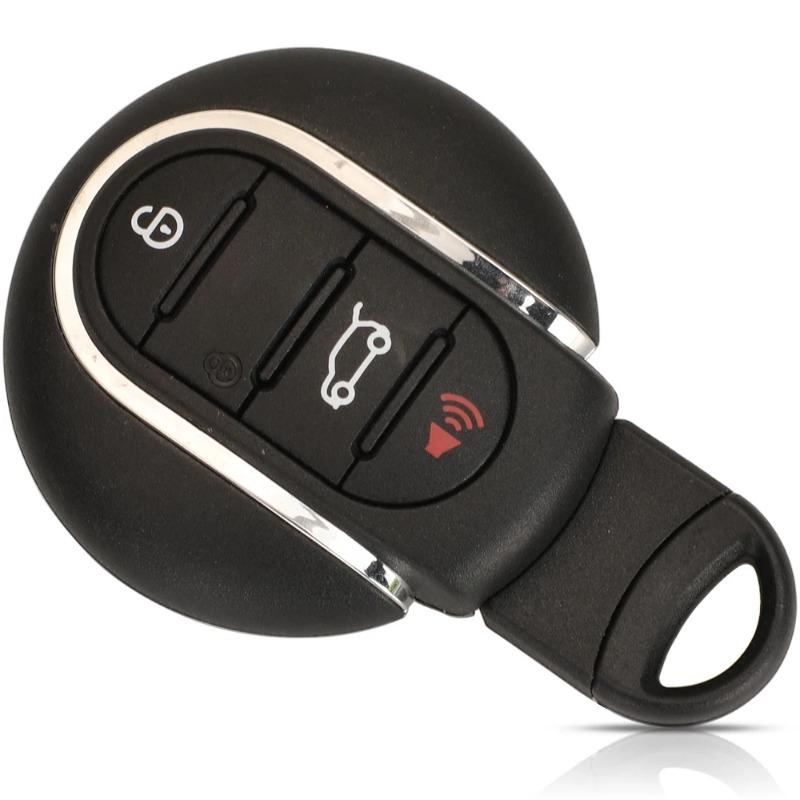 

3/4 кнопки смарт-пульт дистанционного управления автомобильным ключом чехол для брелока для BMW Mini Cooper 2015 2016 2017 2018 с аварийным лезвием ключа