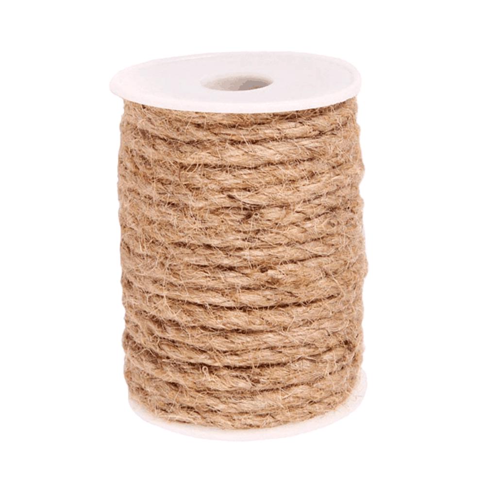 2m Vintage Hessian Rope Jute Burlap Cotton Twine Rope Ribbon Gift Wrapping