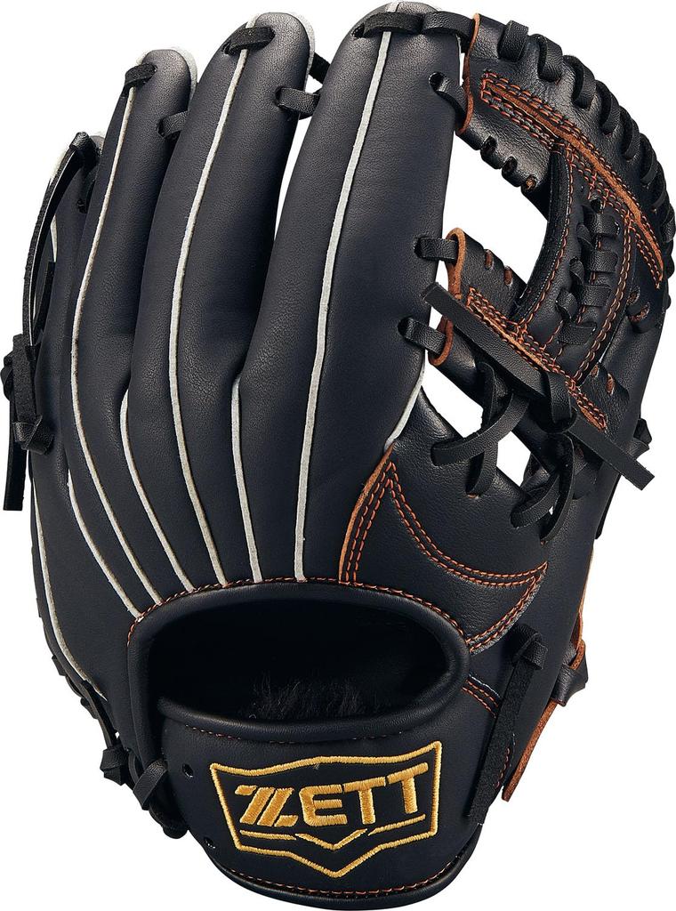 ZETT Youth Baseball Softball Glove Acro Catch V For Left Throwing Black SS BJGB77510C (Glove) All-Round (1900) Size
