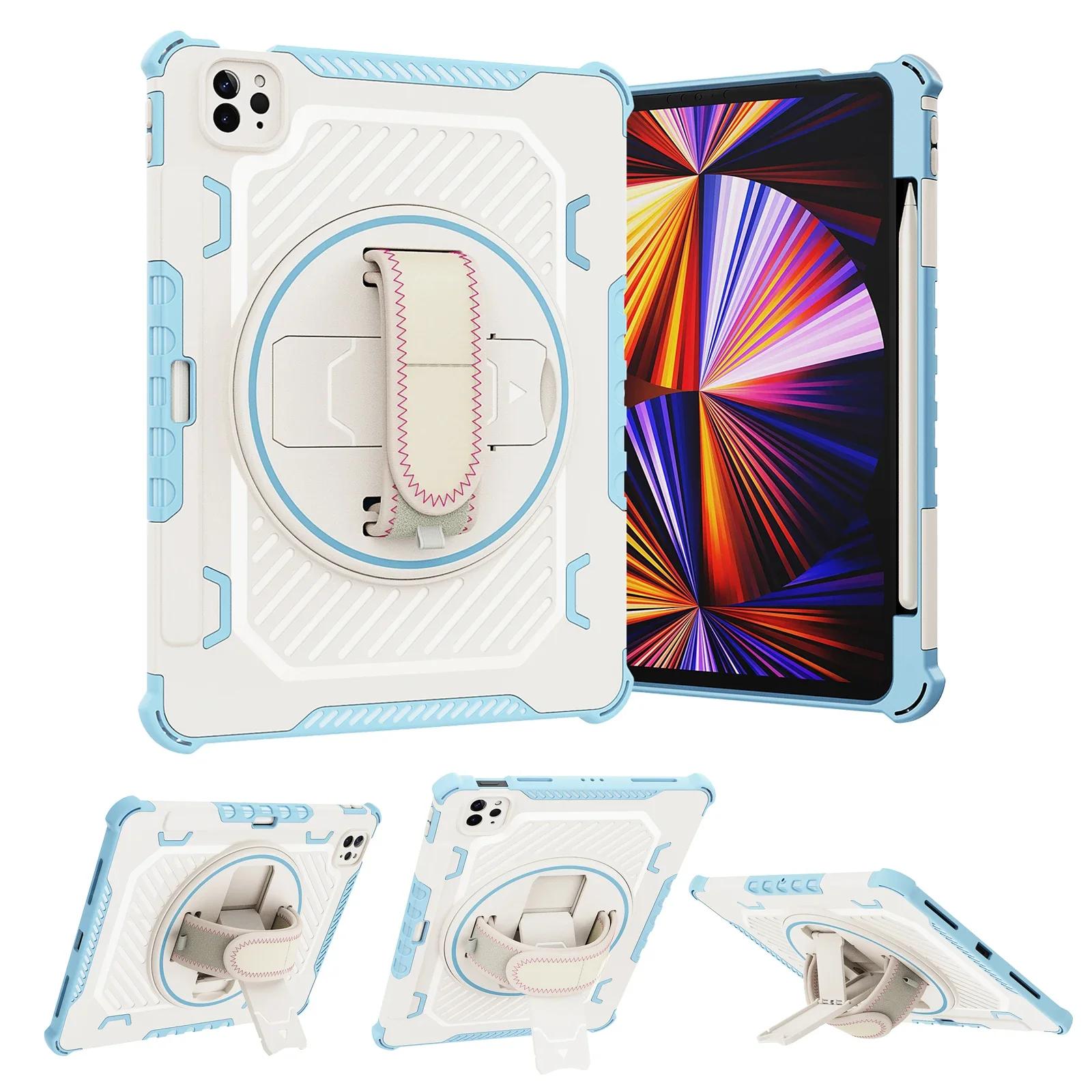 Voor iPad Pro 11 12.9 13 M4 M2 Hoes Schokbestendig Stand Cover iPad Air 4 5 10.9  10e 11e A16 11 Hoes Achterkant Funda Capa iPad pro 11 2024