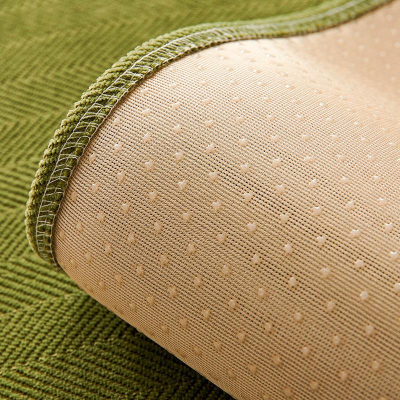 Sofa Cushion Four Seasons Universal Non-Slip Herringbone Chenille Cushion Summer Green Sofa Cover