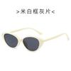 Tennai TR cat eye color-changing sunglasses women's ultra-light retro versatile street sunglasses men