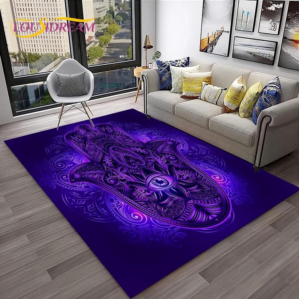 Evil Eye,Eye of Horus,Nazar Tree of Life Carpet Rug for Home Living Room Bedroom Sofa Doormat Decor,Area Rug Non-slip Floor Mat