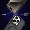 For iPhone 16 Pro Max Case Compatible with MagSafe PC+TPU Ring Kickstand Cell Phone Cover