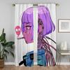 Vaporwave Cybernetic Art Curtains for Bedroom Home Interior Curtains 2 Pieces Blackout Curtain for Room 2 Panel Shades Partition