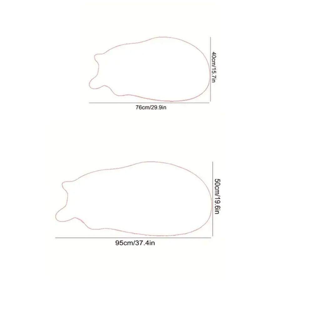 Cute Cat Fur Carpet Home Decoration, Soft And Dirt-Resistant, Bathroom Non-Slip Floor Mat , Kitchen Quick-Drying Rug