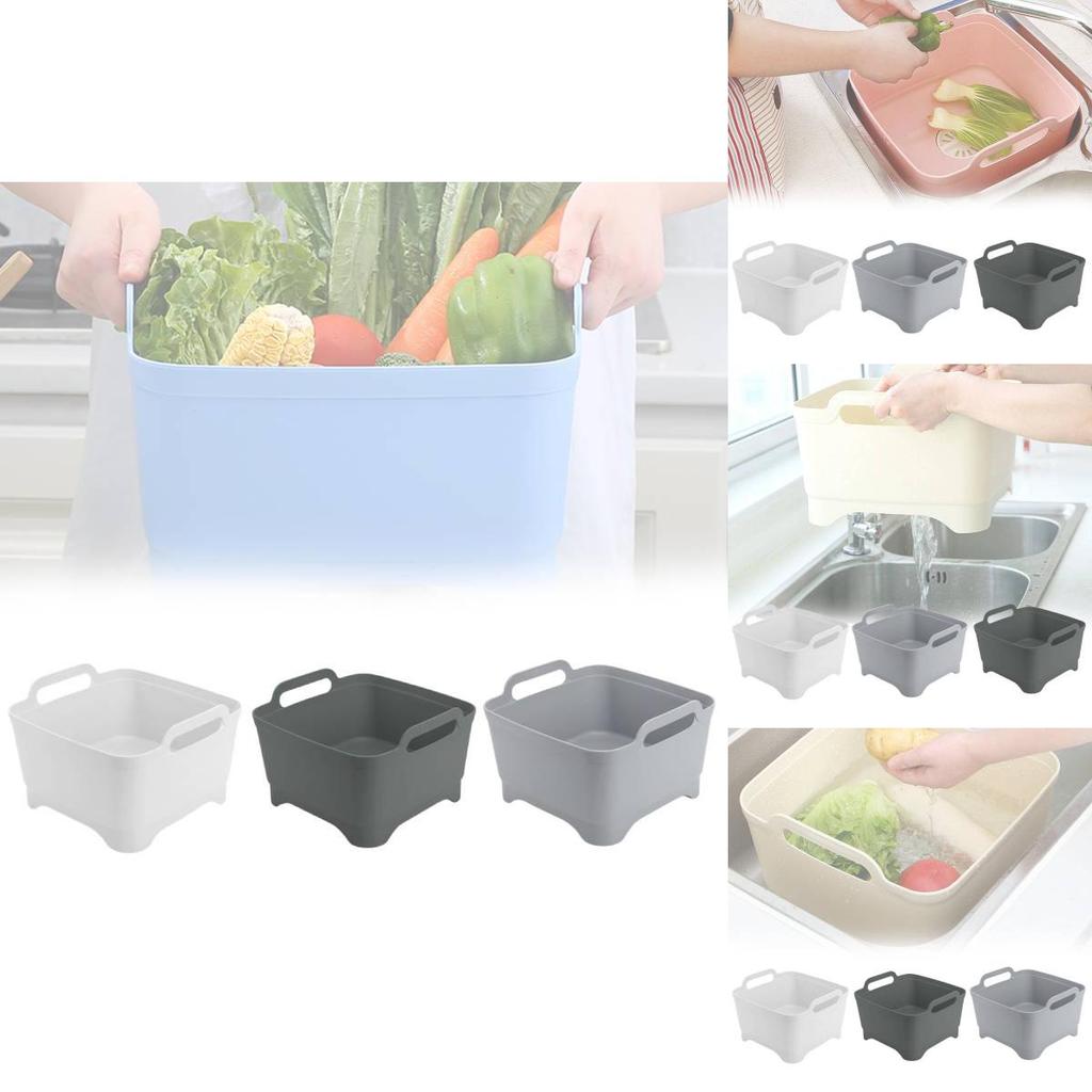 Multi-functional Kitchen Colander Basket For Fruits And Vegetables Portable And Space-saving
