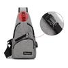 Versatile New Oxford Men Women Chest Pack With Durable Oxford Cloth And Usb Charging