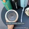 Large-Capacity Thermos Cup for Men and Women, Creative Outdoor Sports Water Bottle, High-Looking, Portable, Pop-Up Straw Water Cup