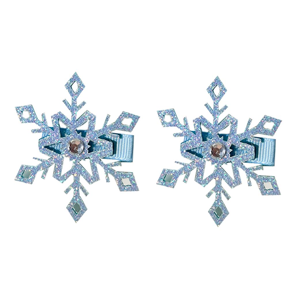 Snowflake Hair Clip Alloy Hairpin with Snowflakes Shape Comfortable Hairpiece for Christmas Party Styling Accesories