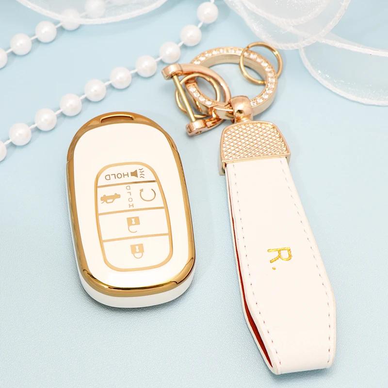 Husă TPU pentru Cheie Auto Pentru Honda Civic Accord HR-V CR-V CRV 2021 2022 2023 5 Butoane Carcasă Breloc Auto Accesorii