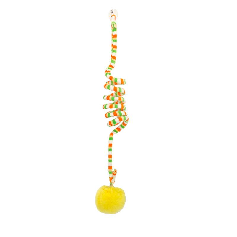 

Interactive Cat Hanging Toy Simulation Cat Toy Funny Self-Hey Interactive Toy For Kitten Playing Teaser Wand Toy Cat With Bell Decor жёлтый