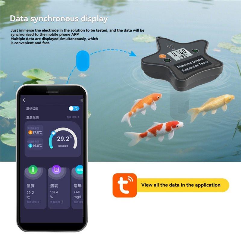 2025 Trend Pool Water Monitor DO Tester Aquaculture Water Quality Tester Oxygen Contents Detector