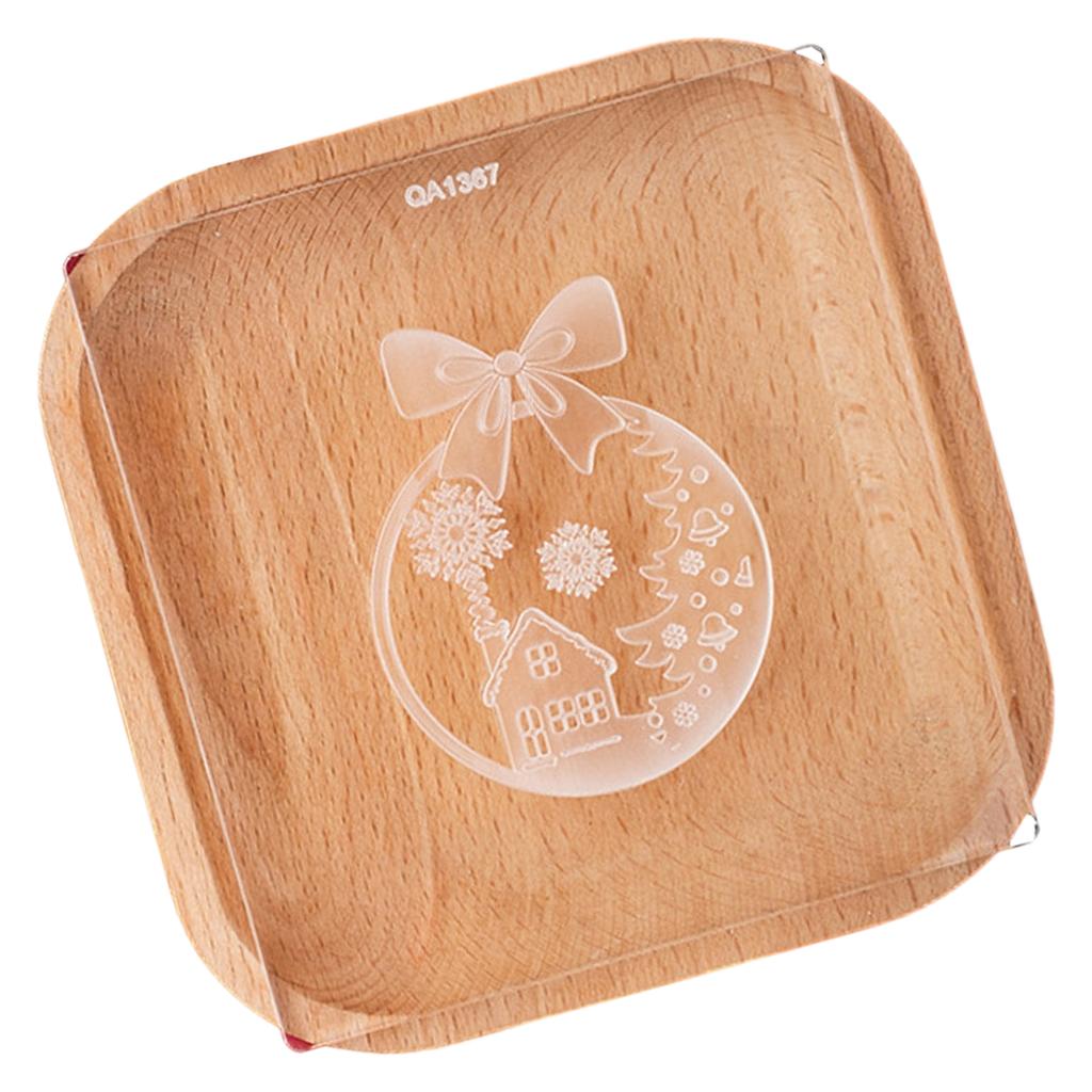 Fondant Cookie Cutter Acrylic Mold for Christmas Themed Holiday Treats Easy to Use Dessert Biscuit Baking Mould