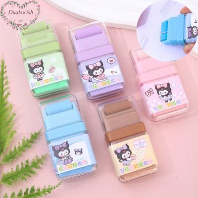 Cartoon Cute Animal Roller Pencil Eraser Rubber Rolling Debris Cleaning Eraser Children Student Stationery Gifts
