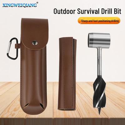 Zhiruo Outdoor Camping Handbohrer Set für Holzbearbeitung und Survival