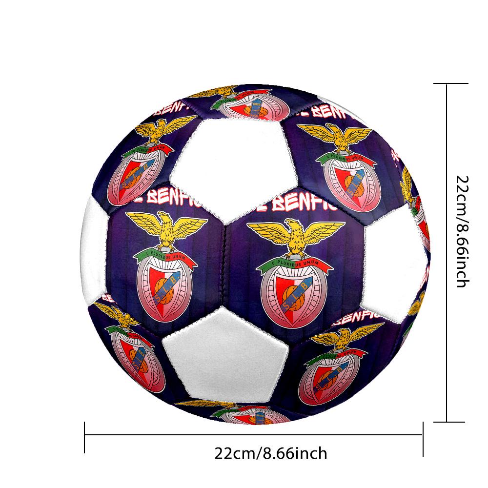 1PC SL Benfica team size 5 soccer ball PrahaIndoor Soccer Ball Colorful All Ages Machine Stitched PVC Competition Ready Durable High-Bounce