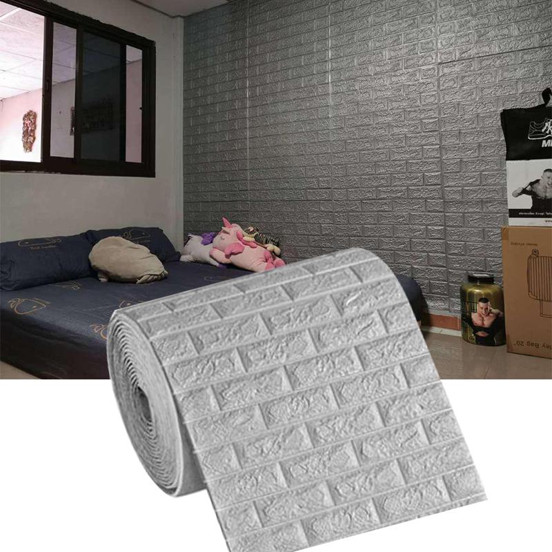 70cm Brick Pattern Self-Adhesive Wallpaper Waterproof 3D Wall Sticker Modern TV Background Home Decorative Wallpaper