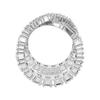 Swarovski Hyperbola Pattern Design Cubic Zirconia Ring Women ring Silver 5677631
