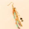 Bohemian style rice bead fringed earrings ethnic style long earrings fashion design ear jewelry spot