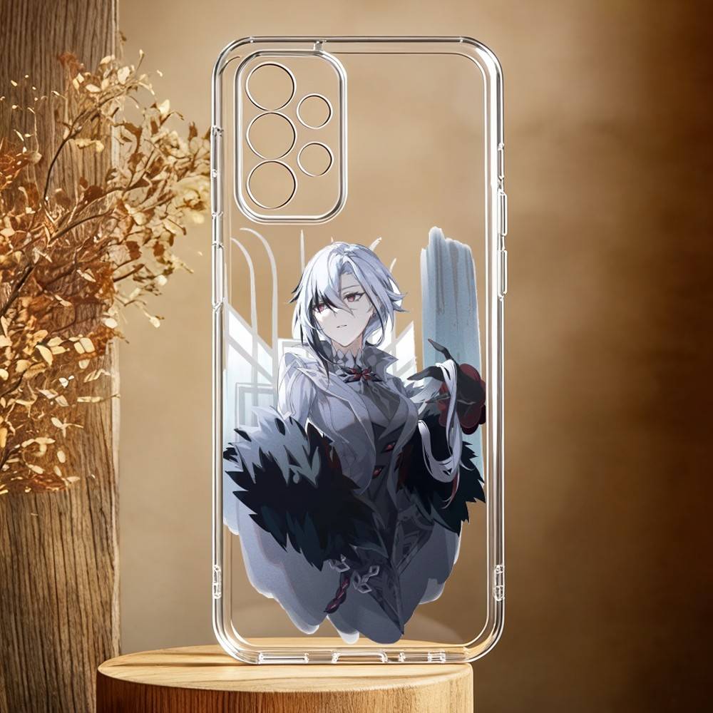 Etui na telefon Arlecchino Genshin Impact do Samsung Galaxy A71, A70, A52, A51, A40, A30 Przezroczyste etui