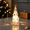 Crystal Christmas Tree Night Light Christmas Desktop Ornament Xmas Tree Lamp Christmas Gift Glow In The Dark Home Decor
