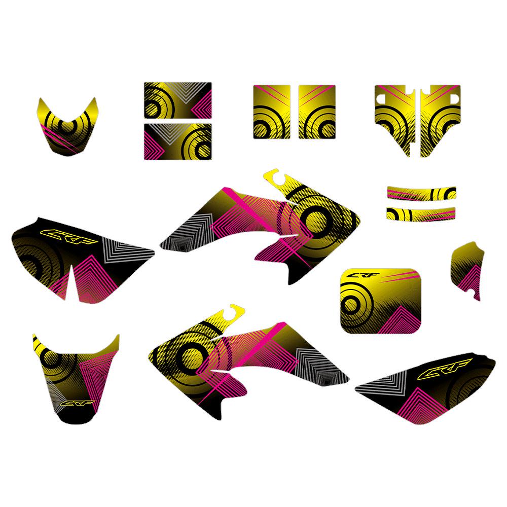 Pegatinas de Envoltura de Cuerpo Completo CRF50/CRF50F para Motocicletas y Vehículos Todoterreno (2004-2012)