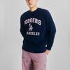 New MLB Sweatshirt Unisex Navy Blue 3AMTV0134-07NYS