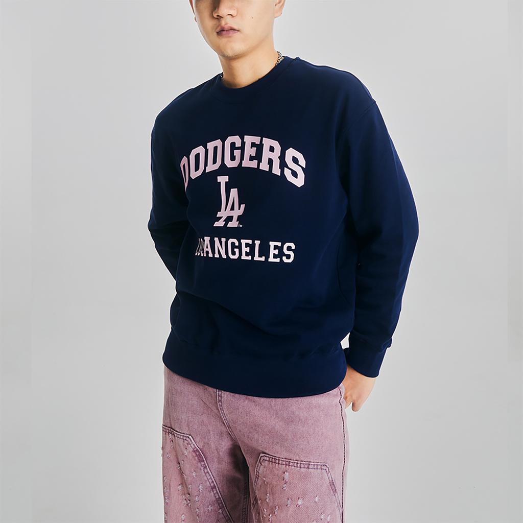 New MLB Sweatshirt Unisex Navy Blue 3AMTV0134-07NYS