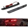 ADIIL Smoked Lens Tail Brake Running Lamps Red LED Reflector Light Kit Compatible for 2015-2022 Dodge Challenger