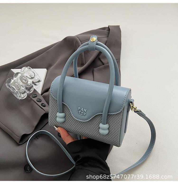 

Simple and niche new bag women s 2025 fashion handbag high-end foreign style shoulder bag versatile women s crossbody bag синий