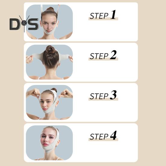 V Line Lifting Strap Anti-Aging Chin Strap for Jawline Contouring Reusable Face Toning Belts Facial Slimming Bandage