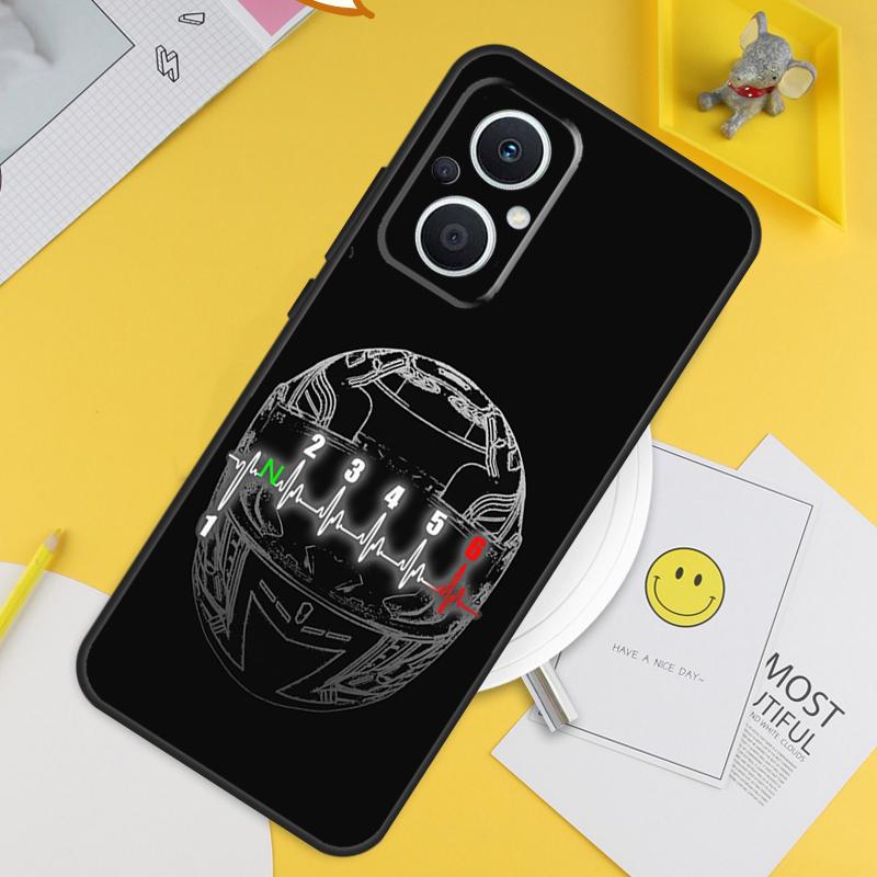 Motorcycle Gear For OPPO Reno 14F 13F 12F 11F 13 12 11 10 14 Pro 7 8 Lite 8T OPPO Find X5 X6 X8 X9 Pro Case