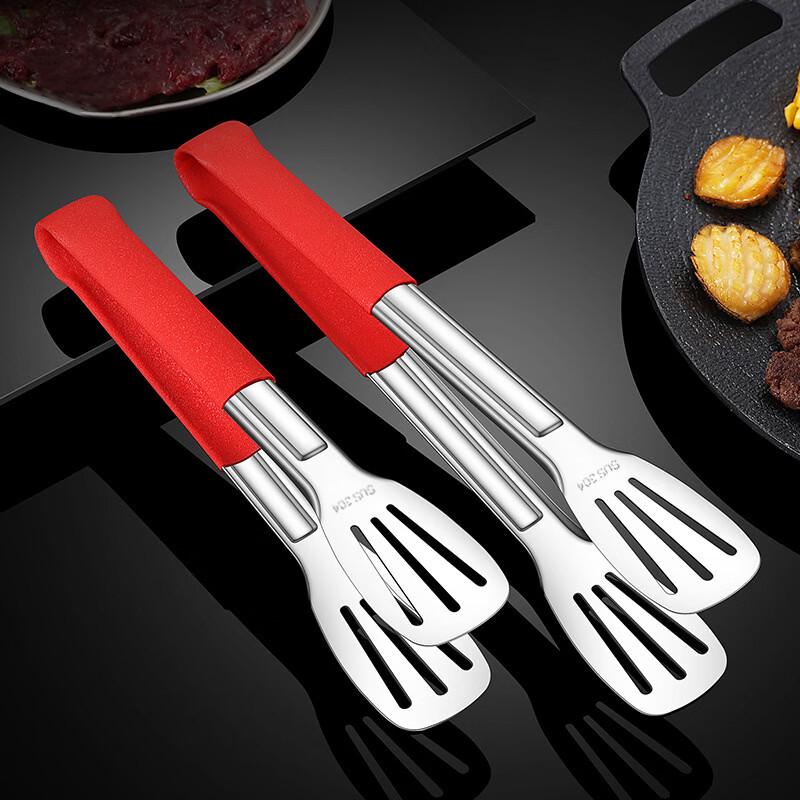 3-Piece Stainless Steel Food & BBQ Tongs Set