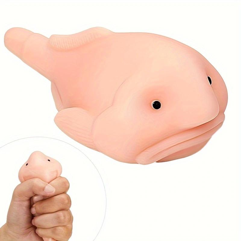1 st Blobfish klämleksaker Sensoriska djur Mjuka Pop Fidget-leksaker för barn Vuxna Stresslindring Spel Fest Halloween Julklappar