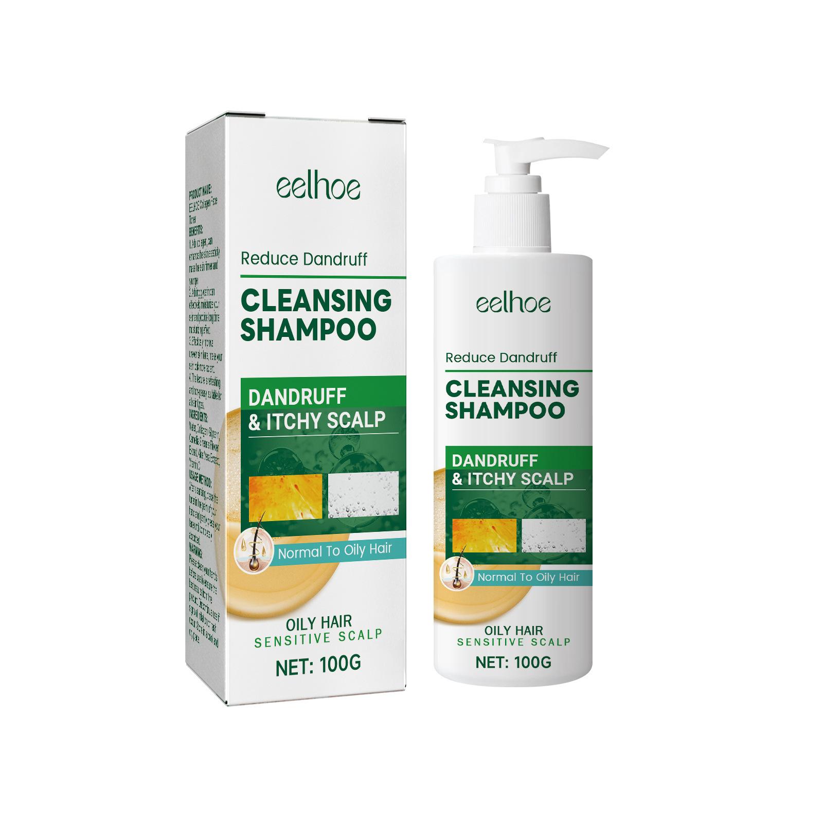 

Eelhoe 100 мл Шампунь против выпадения волос Освежающий шампунь против перхоти и зуда, контролирующий жирность волос 100g