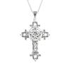 Elegant Gothic Chain Necklaces Religious Neck Jewelry Pendant Necklace Simple Neckchain for Parties and Casual Looks