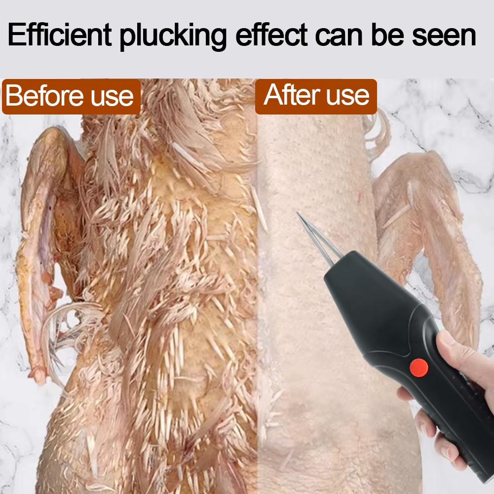 USB Rechargeable Electric Quick Efficient Chicken Feather Plucker Feather Remover Hair Extractor Kitchen Tool