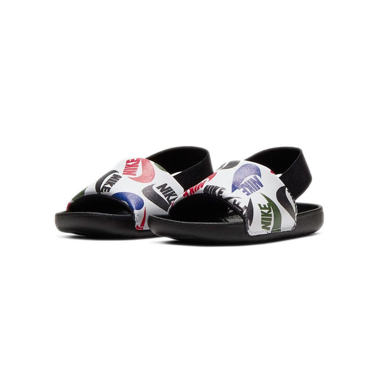 Nike Kawa Slide Athleisure Low top Toddler Shoes Black White Infant And Toddler CW3360-010