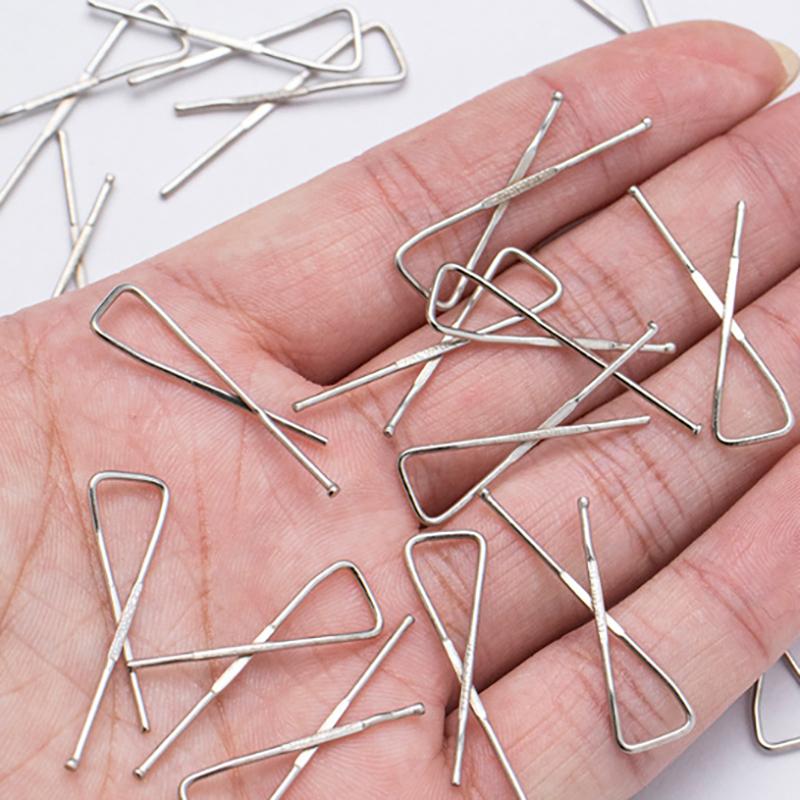 50 Stück ca. 33 mm lange Eisenklammern für Kleidungsstück Hemdkragen Verpackung DIY Nähzubehör