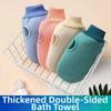 Thick Fabric Shower Body Glove Double Sided Body Scrub Mitt Practical SPA Bath Glove  For Men